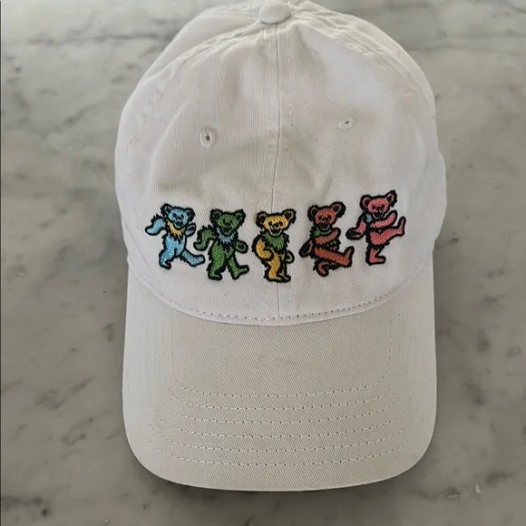 Grateful Dead Dancing Bears White Hat - Picture 4 of 4